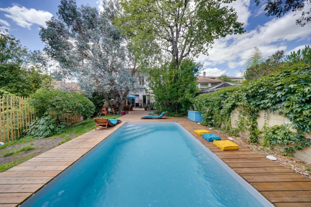 Bordeaux Centre, Appartement Privatif Et 5 Chambres Privees, Piscine, Parking Exterior foto