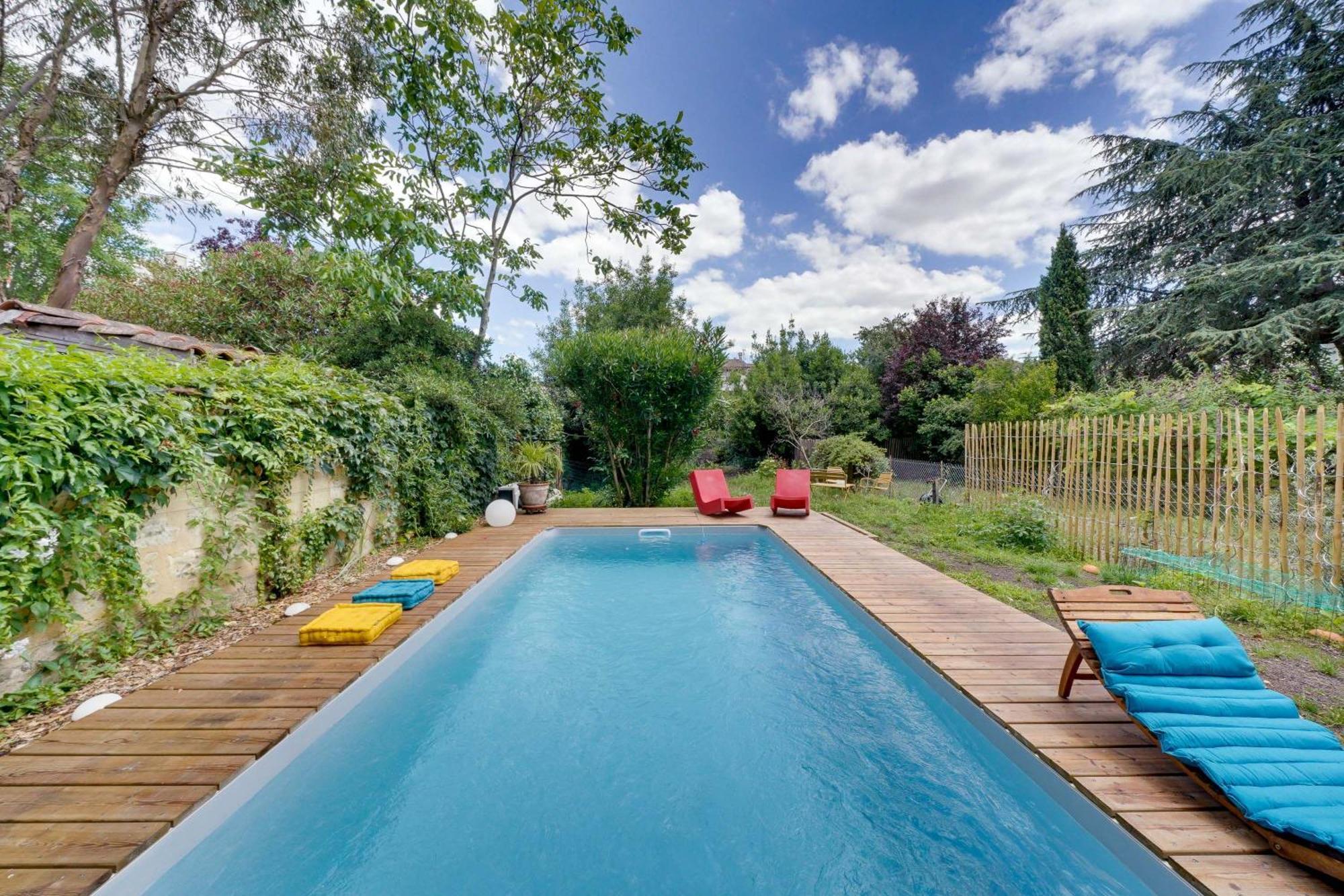 Bordeaux Centre, Appartement Privatif Et 5 Chambres Privees, Piscine, Parking Exterior foto